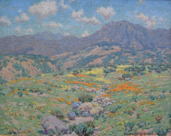 Granville Redmond - "Antelope Valley" - Oil on canvas/board - 12" X 15"