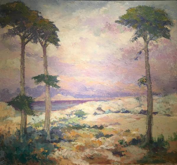 Thomas A. McGlynn - "Evening Song" - Oil on canvas - 25" x 27" - Signed lower right
<br>Directly from the estate of Thomas A. McGlynn