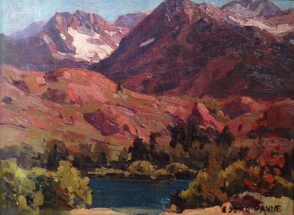 Edgar Alwin Payne - "High Sierras" - Oil on canvas/board - 12" x 16" - Signed lower right