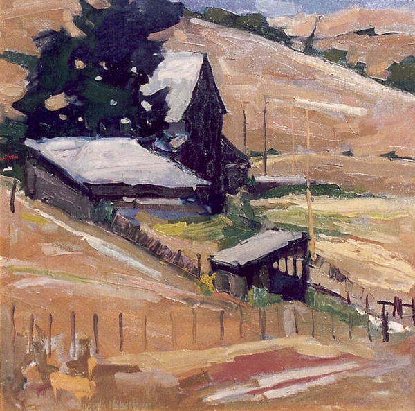 S.C. Yuan - "Carmel Valley Ranch" - Oil on canvas - 44" x 44"