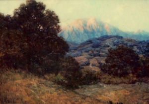 Granville Redmond - "The San Gabriel Mountains" - Oil on canvas - 26" x 36"