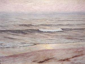 Frank Cuprien - "Surf at Laguna" - Oil on canvas - 18" x 24"