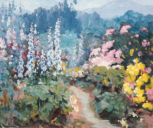Jean Mannheim - "Garden Path" - Oil on canvas - 20" x 24"