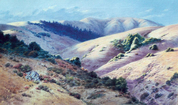 Louis Edward Rea - "Whites Pass" Marin County - Oil on canvas - 16" x 26"