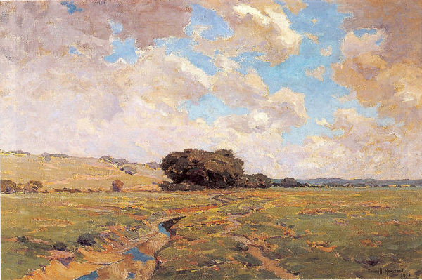 Granville Redmond - "Springtime, Marin County" - Oil on canvas - 20" x 30 1/4"