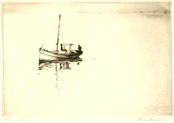 Paul Whitman - "Morning Calm" - Etching - 6" x 8 7/8"