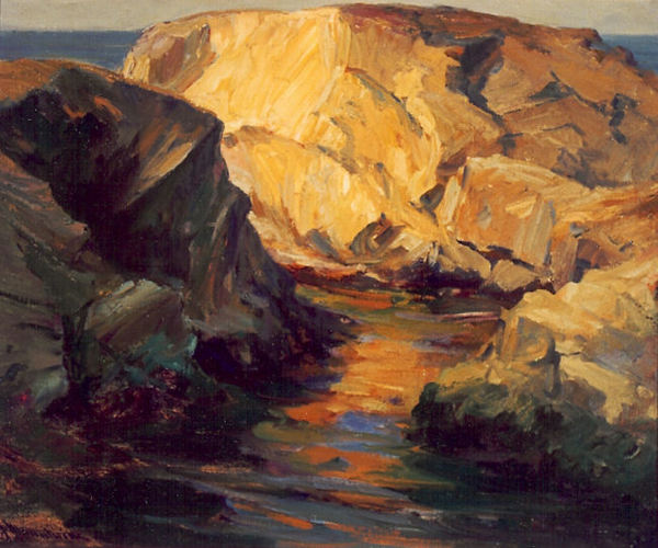 Jean Mannheim - "The Last Barrier" - Pt. Joe, 17-Mile Drive - Oil on canvas - 20" x 24"