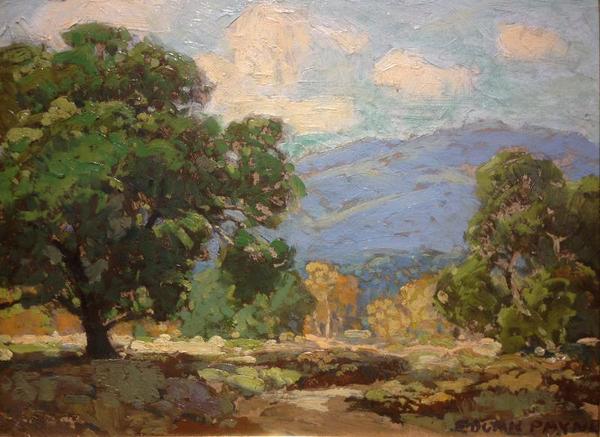 Edgar Alwin Payne - "Arroyo Seco Vistas - near Pasadena" - Oil on board - 12" x 16"