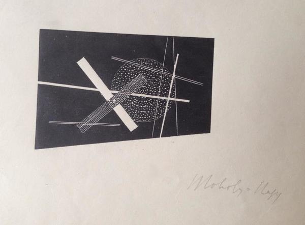 Laszlo Moholy- Nagy - Geometric Abstract - Lithograph - 8 3/4" x 11 3/8" paper size