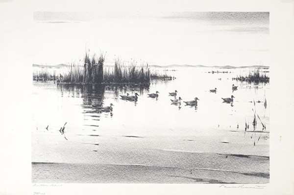 Paul Whitman - "Fuller's Blind" Paul Whitman - "Fuller's Blind" - Stone lithograph - 11" x 15" - Titled lower left; signed lower right
<br>Edition; 70/100
<br>Directly from the estate of Paul Whitman
<br>Personal Collection of Paula and Terry Trotter