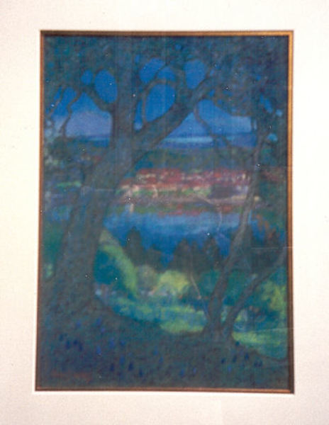 Pedro J. de Lemos - "Lake Lagunitas" - Pastel - 15 1/2" x 11"