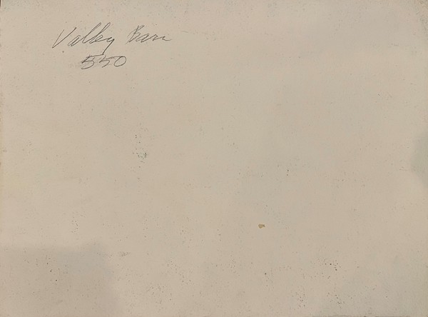 Samuel Bolton Colburn - "Valley Barn" Samuel Bolton Colburn - "Valley Barn" - Watercolor - 11 3/4" x 15 1/2" - Signed and dated lower center
<br>Titled on reverse