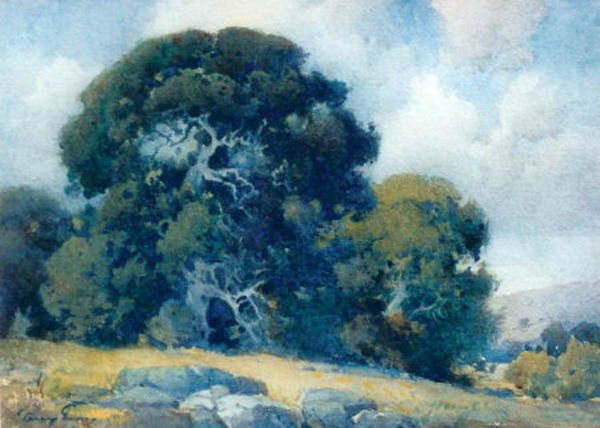 Percy Gray - "Monterey Oak" - Watercolor - 11 1/2" x 15 1/2"