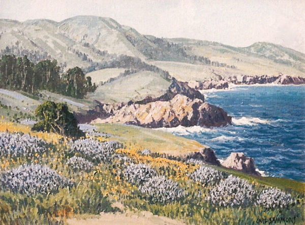 Carl Sammons - "Wildflowers" Carmel-by-the-Sea - Oil on canvasboard - 12"x16"