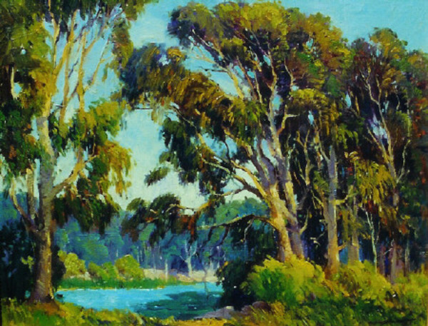 George Demont Otis - "Leafy Giants" 1932 - Oil on canvas - 24" x 30"