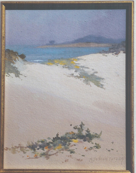 Mary DeNeale Morgan - "Carmel Coast" - Gouache - 8 1/4" x 6 1/2"