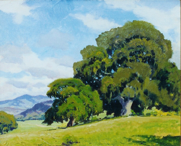 Arthur Hill Gilbert, A.N.A. - "Oaks of Corral De Tierra" - Oil on canvas - 20" x 24"