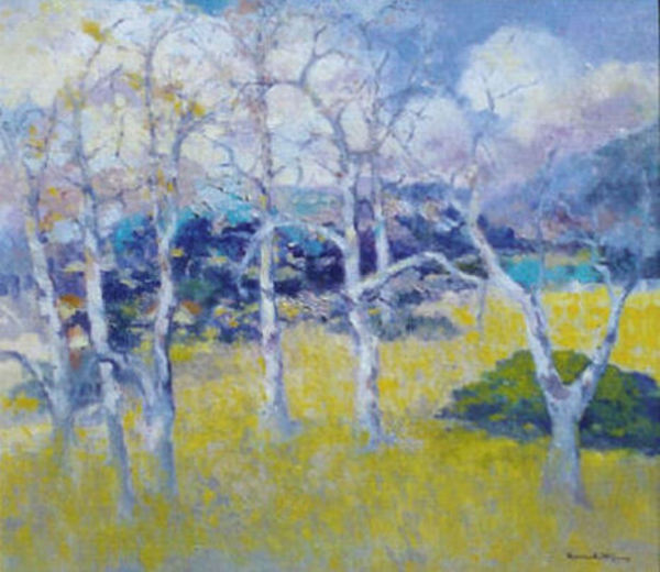 Thomas A. McGlynn - "Pastoral" - Oil on canvas - 25" x 27"