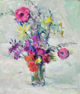 Armin C. Hansen, N.A. - "Spring Time" - Oil on panel - 17" x 14 1/2"