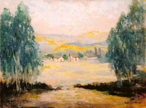 Thomas A. McGlynn - "The Farm" - Oil on canvas - 18" x 24"