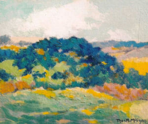Thomas A. McGlynn - "Bright Oak" - Oil on wood panel - 7 3/4" x 9"