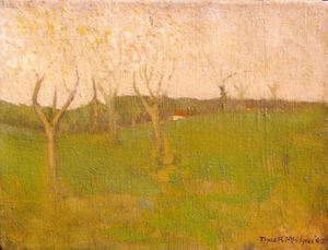 Thomas A. McGlynn - "Orchard" - Oil on canvas - 8 1/2" x 11"