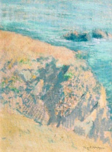 Thomas A. McGlynn - "Seacoast" - Pastel on paper - 8 1/4" x 6" - Signed lower right
<br>Directly from the estate of Thomas A. McGlynn.