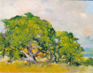 Thomas A. McGlynn - "Spring" - Oil on board - 22" x 28"