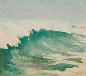 Thomas A. McGlynn - "Waves" - Oil on canvas - 19" x 21"