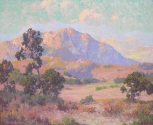 Maurice Braun - "Mountain Landscape near San Diego" - Oil on canvas - 25"x30"
