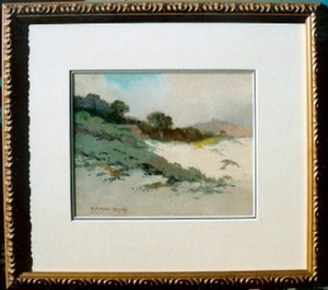 Mary DeNeale Morgan - "Carmel Dunes" - Watercolor - 8" x 10"
