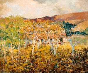 Thomas A. McGlynn - "Orchards" - Carmel Valley - Oil on canvas - 30" x 36"