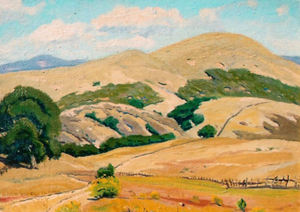 Arthur Hill Gilbert, A.N.A. - "Summer Hills" - Oil on canvasboard - 10" x 14"