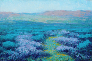 John Marshall Gamble - "Thistle Sage" -Cuyama Valley- - Oil on canvas - 20"x30"