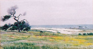 Charles Bradford Hudson - "Pacific Grove Coast" - Watercolor - 5" x 9 1/4"
