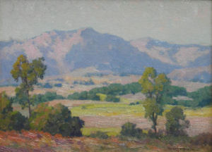 Maurice Braun - "California Landscape" - Oil on canvas/board - 12" x 16 1/4"