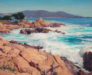 Frank Harmon Myers - "From Midway Point" - Oil on canvas - 26" x 32"
