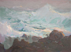S.C. Yuan - "West Coast" - Oil/canvas/masonite - 30" x 40"