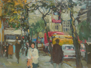 S.C. Yuan - "London November" - Oil on canvas - 36" x 48"