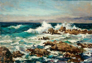 William Adam - "Where Breakers Roar" - Point Lobos - Oil on canvas - 14" x 20"