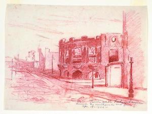  Title: Ruins-Tivoli and Lechan Tavern , Date: 1906 , Size: 8 3/4