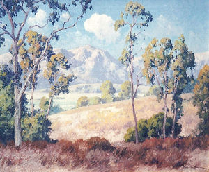 Maurice Braun - "Golden Mountains" - Oil on canvas - 25" x 30"