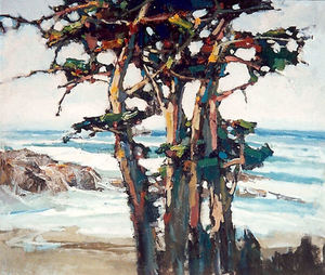 S.C. Yuan - "Ocean Pines" - Oil on canvas - 41" x 48"