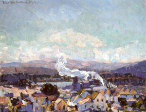 E. Charlton Fortune - "View of Monterey" - Oil on canvas - 16" x 20"