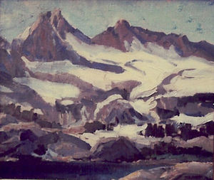 Edgar Alwin Payne - "Sierra Lake Scene" - Oil on canvas/board - 10" x 12"