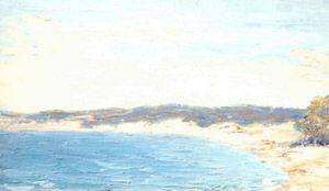 Lillie May Nicholson - "Monterey Coast" - Oil on board - 10" x 16"