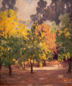 Jean Mannheim - "Colorful Orchard" - Oil on canvas - 24" x 20"