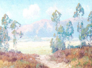 Maurice Braun - "California Landscape" - Oil on canvas - 12"x16"