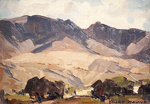 Edgar Alwin Payne - "California Foothills" - Oil on board - 10" x 16"