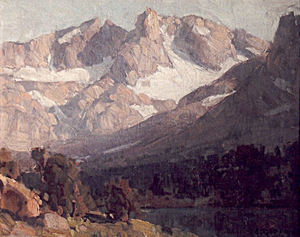 Edgar Alwin Payne - "Sierra Lake" - Oil on canvas - 16" x 20"